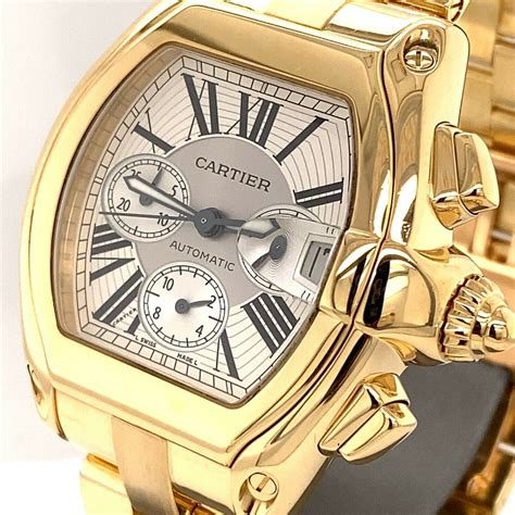 cartier roadster gold replica|cartier roadster gold men's.